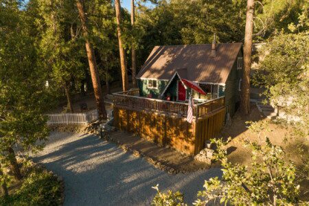 The Red Door Cabin in Oakhurst, CA.