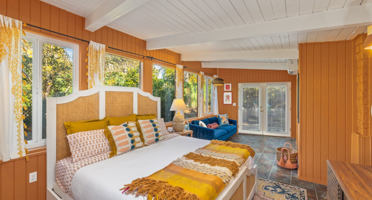 Cozy bedroom for travelers researching where to stay in Thayne Wyoming